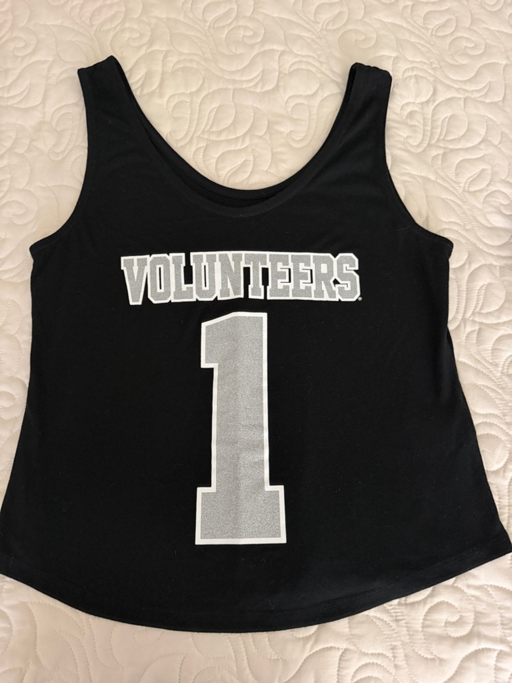 Volunteers Number 1 Black Tank Top